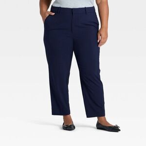 A New Day - Women's Tapered Ankle Pants - A New Day Navy 20 Navy Blue